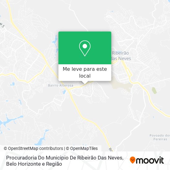 Procuradoria Do Municipio De Ribeirão Das Neves mapa