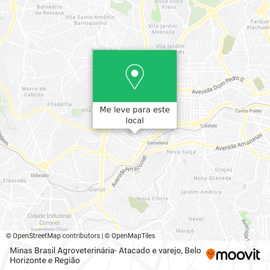 Minas Brasil Agroveterinária- Atacado e varejo mapa