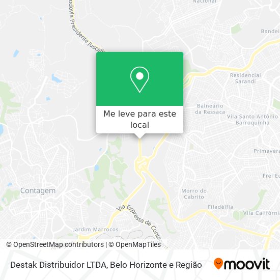 Destak Distribuidor LTDA mapa