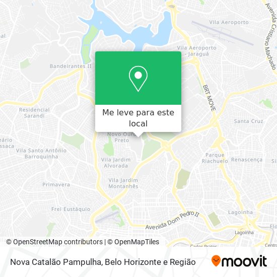 Nova Catalão Pampulha mapa
