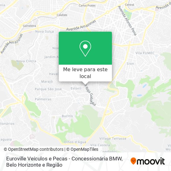 Euroville Veículos e Pecas - Concessionária BMW mapa