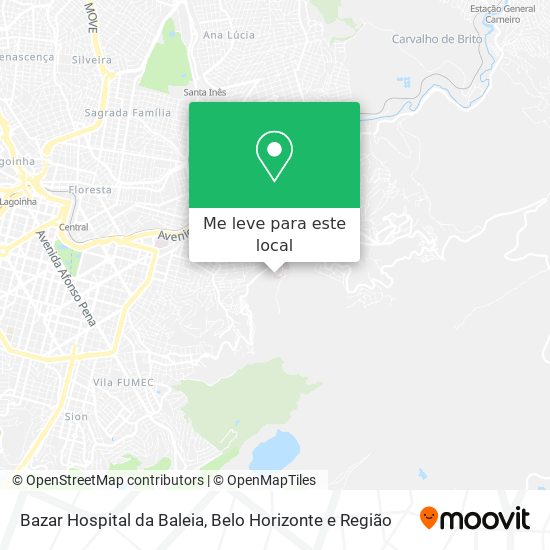 Bazar Hospital da Baleia mapa