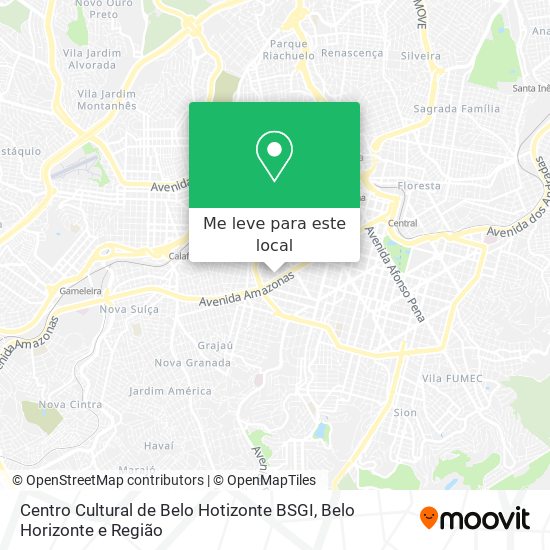 Centro Cultural de Belo Hotizonte BSGI mapa