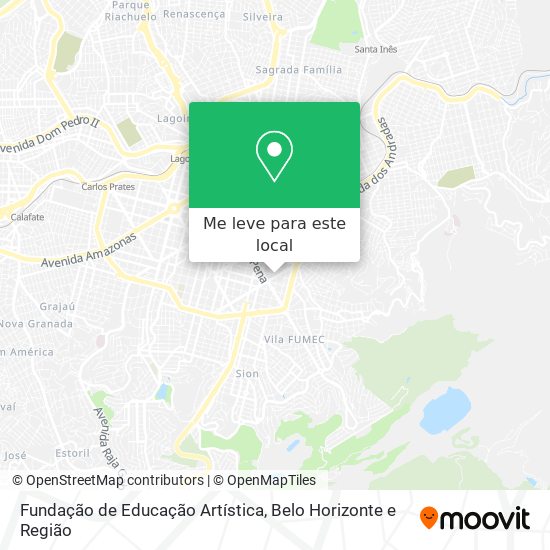 Fundação de Educação Artística mapa