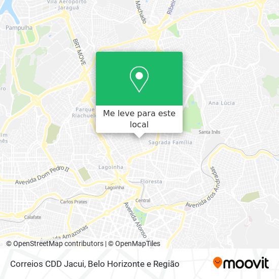 Correios CDD Jacui mapa