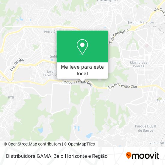 Distribuidora GAMA mapa