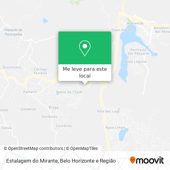 Estalagem do Mirante mapa