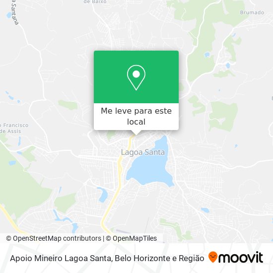 Apoio Mineiro Lagoa Santa mapa