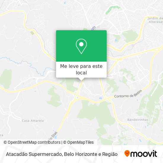 Atacadão Supermercado mapa