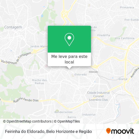 Feirinha do Eldorado mapa