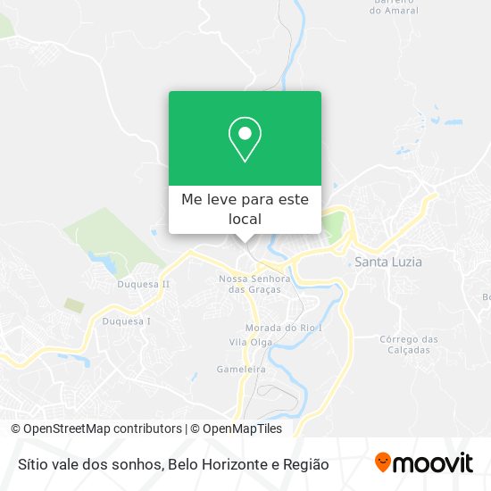 Sítio vale dos sonhos mapa