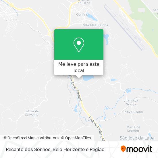 Recanto dos Sonhos mapa