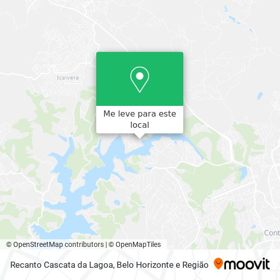 Recanto Cascata da Lagoa mapa