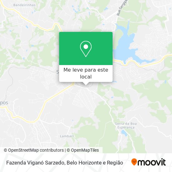 Fazenda Viganó Sarzedo mapa