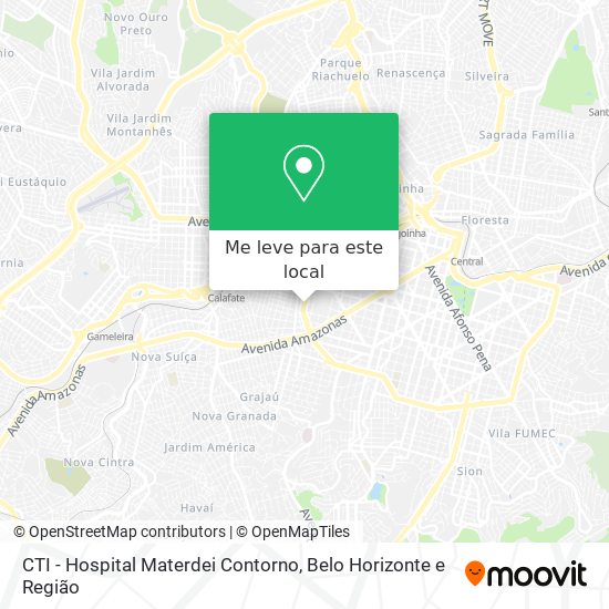 CTI - Hospital Materdei Contorno mapa