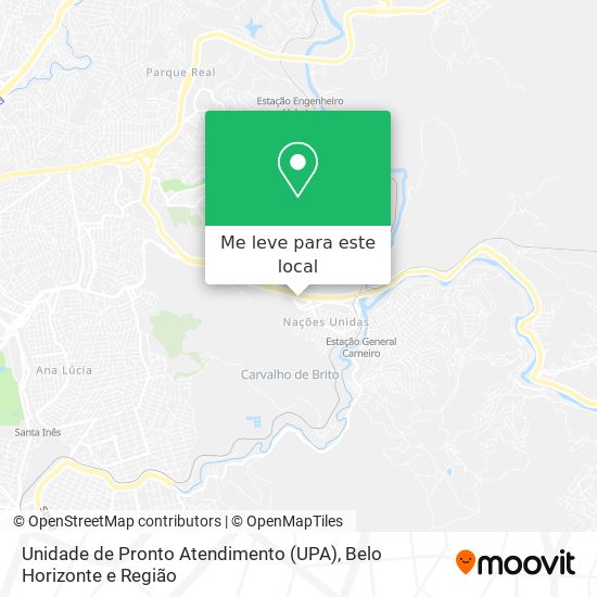 Unidade de Pronto Atendimento (UPA) mapa