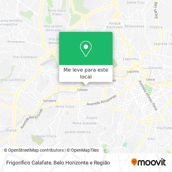 Frigorífico Calafate mapa
