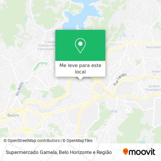 Supermercado Gamela mapa