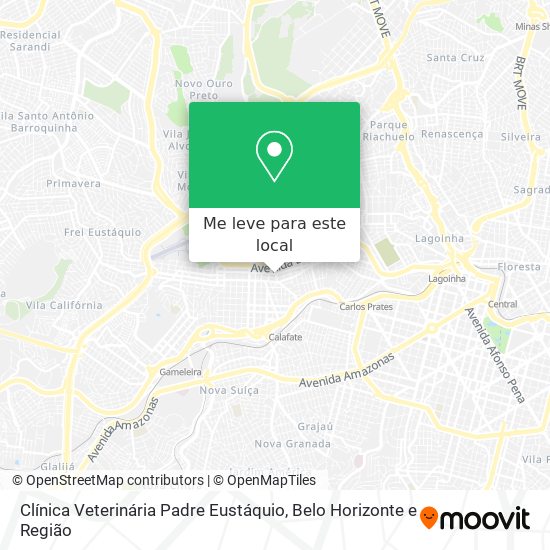 Clínica Veterinária Padre Eustáquio mapa