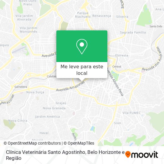 Clínica Veterinária Santo Agostinho mapa