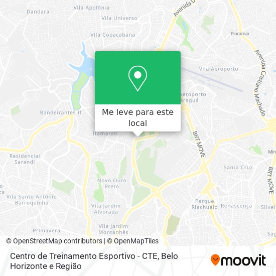 Centro de Treinamento Esportivo - CTE mapa