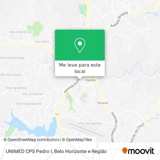 UNIMED CPS Pedro I mapa
