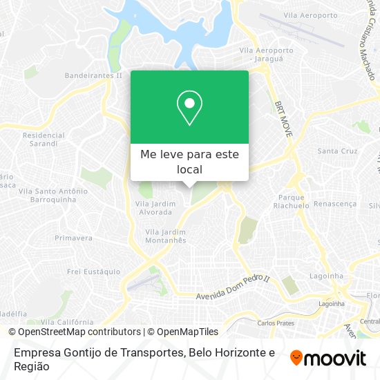 Empresa Gontijo de Transportes mapa