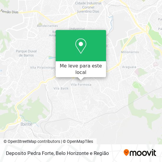 Deposito Pedra Forte mapa