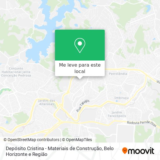 Depósito Cristina - Materiais de Construção mapa