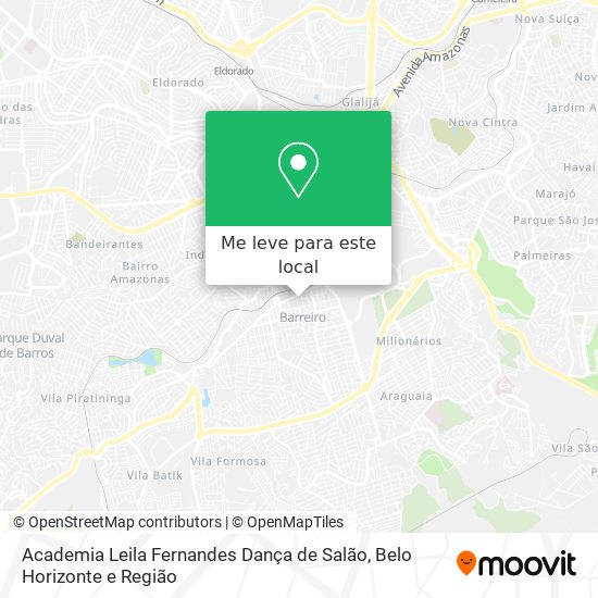 Academia Leila Fernandes Dança de Salão mapa