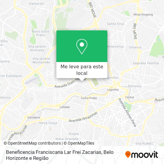 Beneficencia Franciscana Lar Frei Zacarias mapa