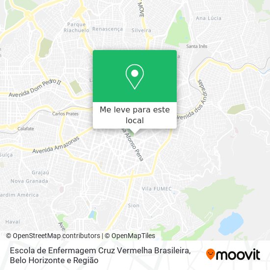 Escola de Enfermagem Cruz Vermelha Brasileira mapa