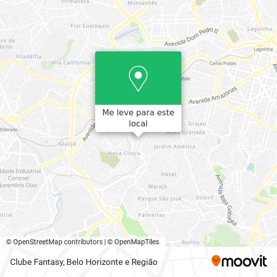 Clube Fantasy mapa