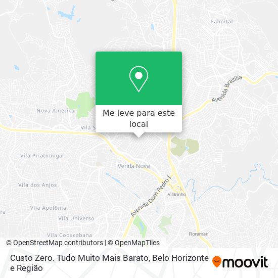 Custo Zero. Tudo Muito Mais Barato mapa