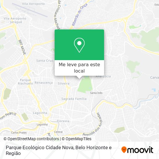 Parque Ecológico Cidade Nova mapa