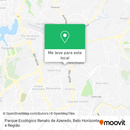 Parque Ecológico Renato de Azeredo mapa