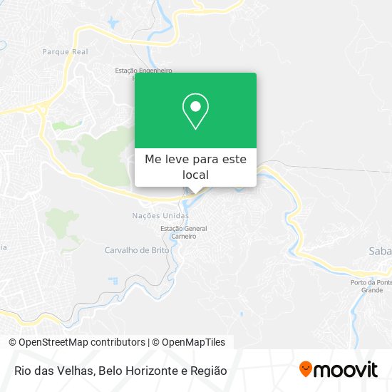 Rio das Velhas mapa