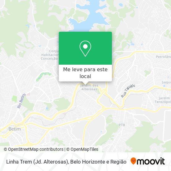 Linha Trem (Jd. Alterosas) mapa
