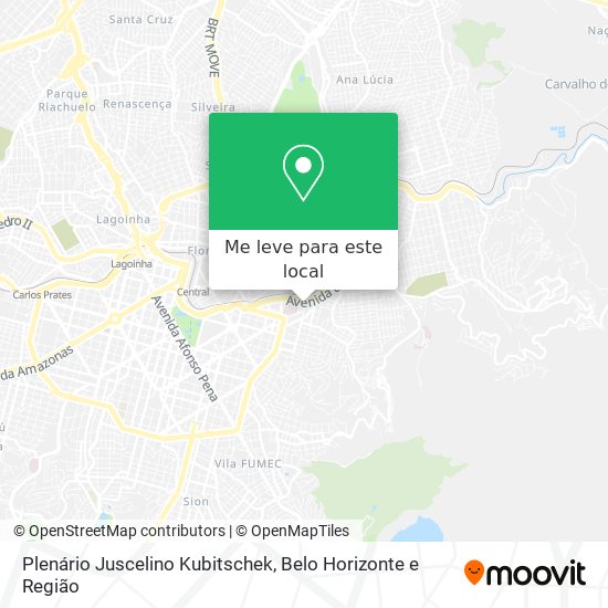 Plenário Juscelino Kubitschek mapa