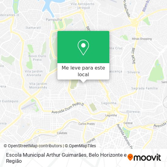 Escola Municipal Arthur Guimarães mapa