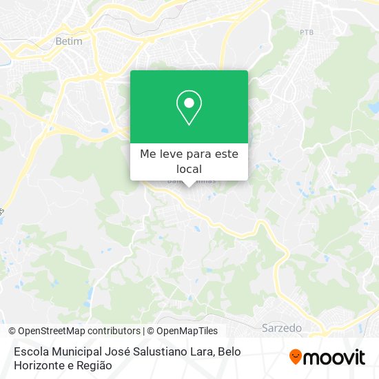 Escola Municipal José Salustiano Lara mapa