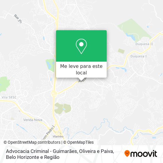 Advocacia Criminal - Guimarães, Oliveira e Paiva mapa