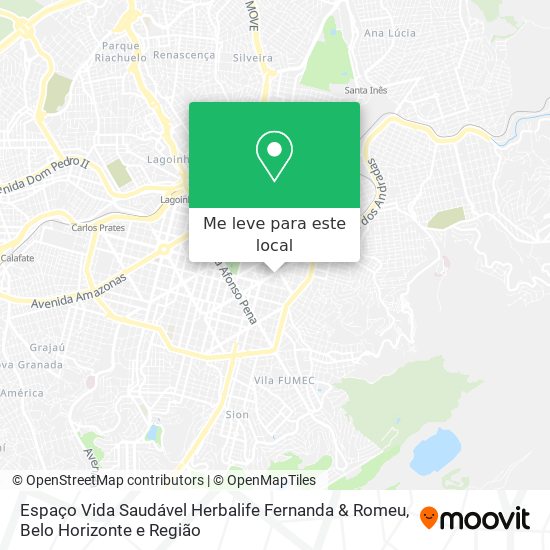 Espaço Vida Saudável Herbalife Fernanda & Romeu mapa