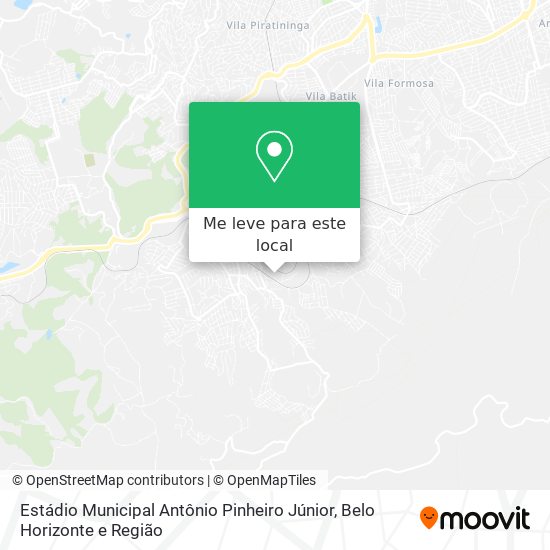 Estádio Municipal Antônio Pinheiro Júnior mapa