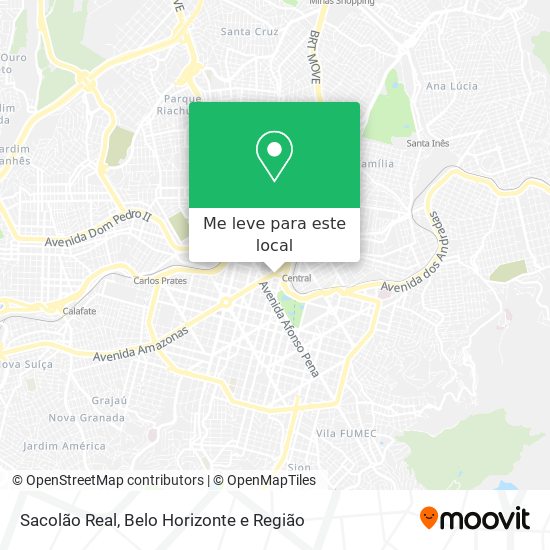 Sacolão Real mapa