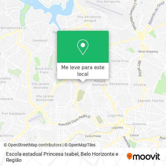 Escola estadual Princesa Isabel mapa