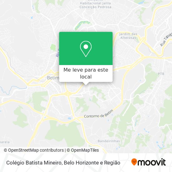 Colégio Batista Mineiro mapa