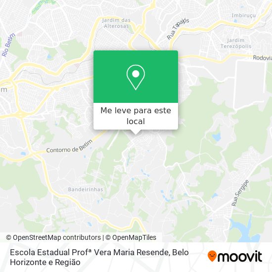 Escola Estadual Profª Vera Maria Resende mapa