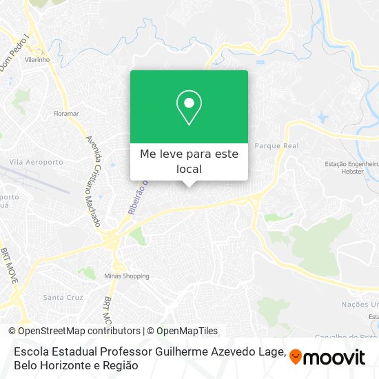Escola Estadual Professor Guilherme Azevedo Lage mapa