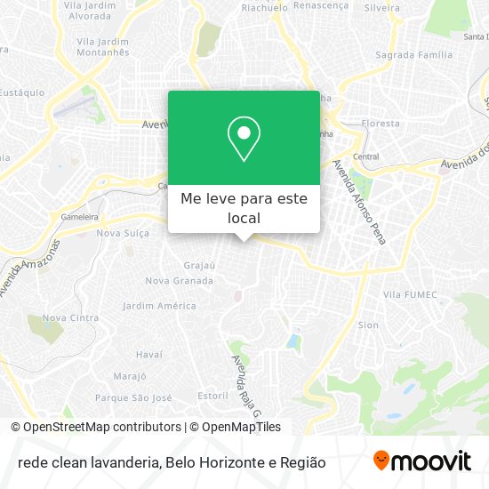 rede clean lavanderia mapa